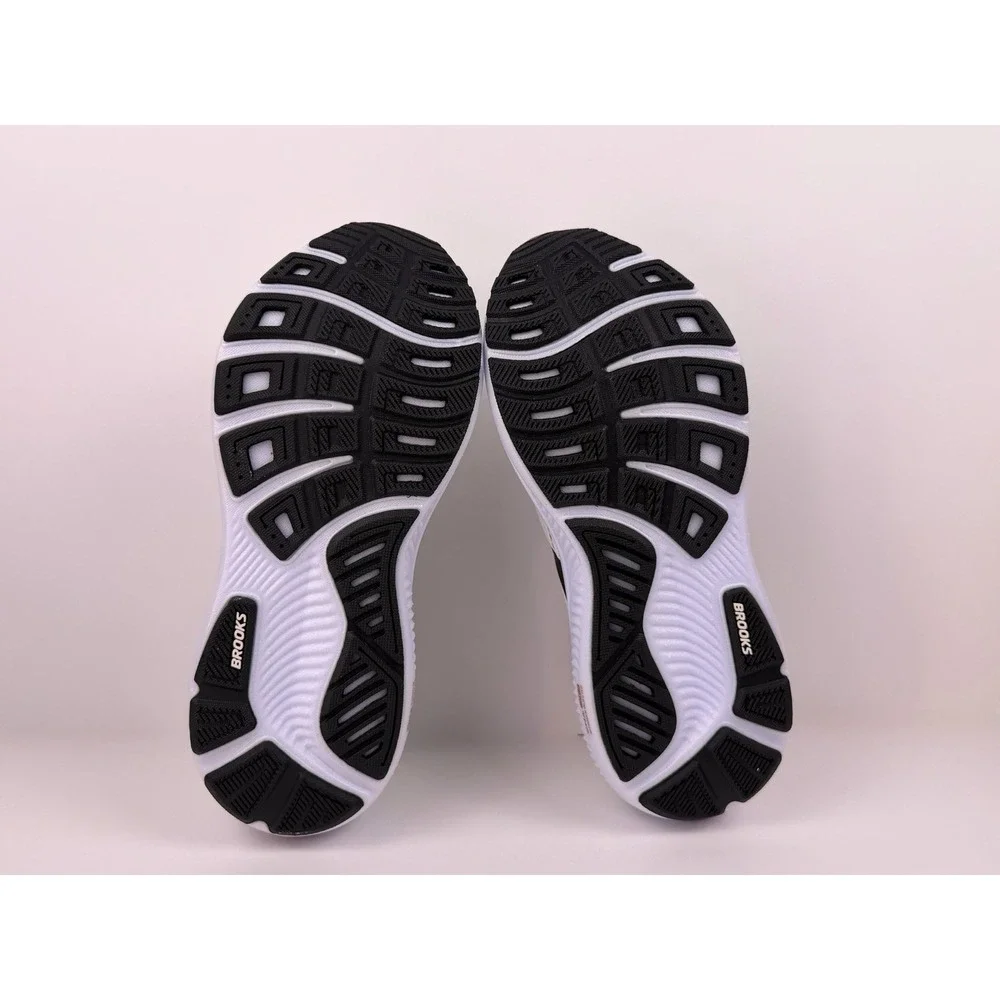 Brooks Ghost 18 Running Shoes‎ Women's Sz 5 D Wide White/Black/Rose Gold 120482